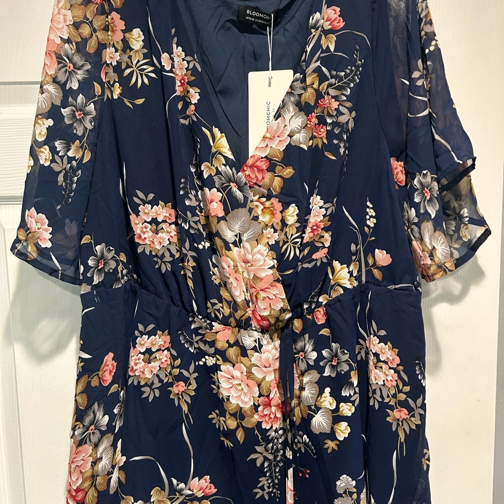 BloomChic Navy Floral Dress